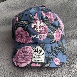 Floral NFL Saints Hat